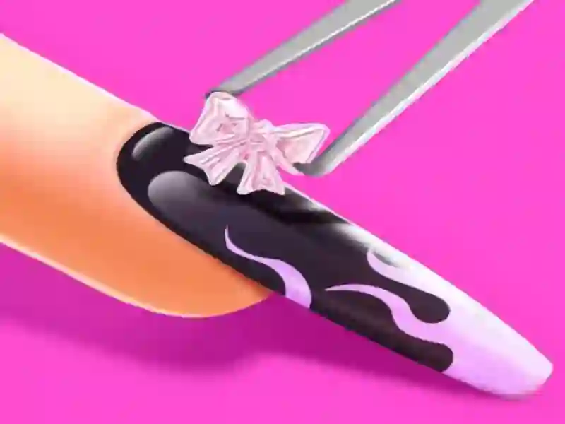 Игра 3Д акрилен маникир: Уметнички нокти онлајн