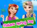 Игра Пролетен ден на сестрите онлајн