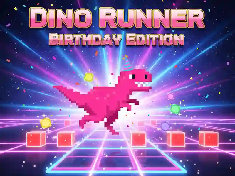Игра Dino Runner: годишнина издание онлајн