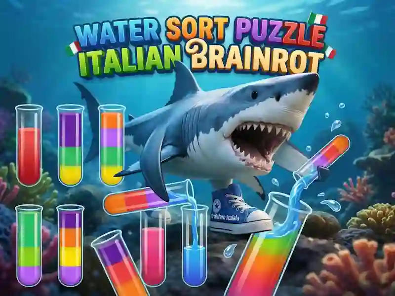 Игра Water Sort Puzzle Italian Brainrot онлајн