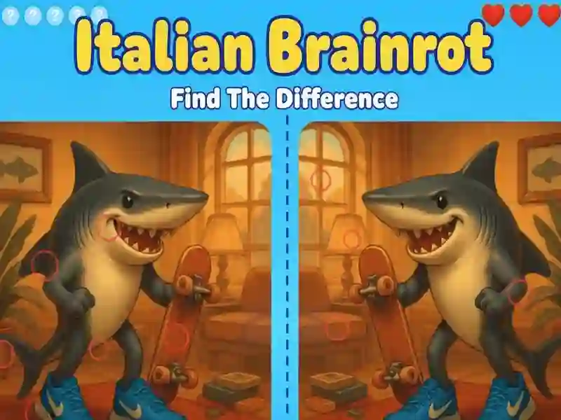 Игра Италијански Brainrot: Забележете ги разликите онлајн Игра Италијански Brainrot: Забележете ги разликите онлајн