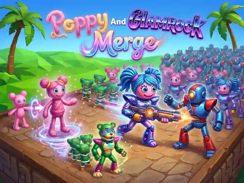 Игра Poppy And Glamrock Merge онлајн