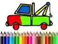 Игра Враќање во школа: Бојадисање на камиони онлајн