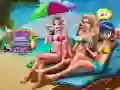 Игра Подготовка на бронзена плажа за кукли онлајн Игра Подготовка на бронзена плажа за кукли онлајн