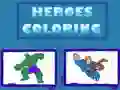 Игра Обојувањето на Хероите онлајн