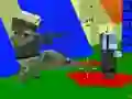Игра Стрелање зомби блок дупка војна онлајн