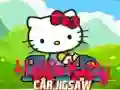 Игра Пазл со автомобилот Hello Kitty онлајн