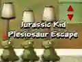 Игра Jurassic Kid: Бегање од Плезиозавар онлајн