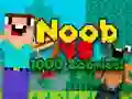Игра Ноуб против 1000 зомби онлајн Игра Ноуб против 1000 зомби онлајн