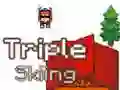Игра Тројно Скијање 2D онлајн