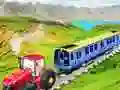 Игра Поврзан трактор влече воз онлајн Игра Поврзан трактор влече воз онлајн