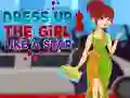 Игра Облечете ја Девојката Како Ѕвезда онлајн
