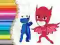 Игра Боја книга за PJ Masks онлајн
