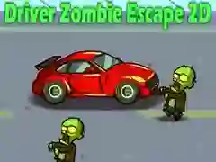 Игра Возач Бег од Зомби 2D онлајн Игра Возач Бег од Зомби 2D онлајн