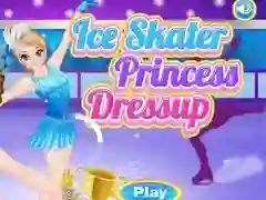 Игра Облекување на принцезата на лизгалка онлајн