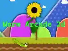 Игра Worm Arcade 2D онлајн Игра Worm Arcade 2D онлајн