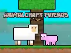 Игра AnimalCraft Пријатели 2 играчи онлајн Игра AnimalCraft Пријатели 2 играчи онлајн