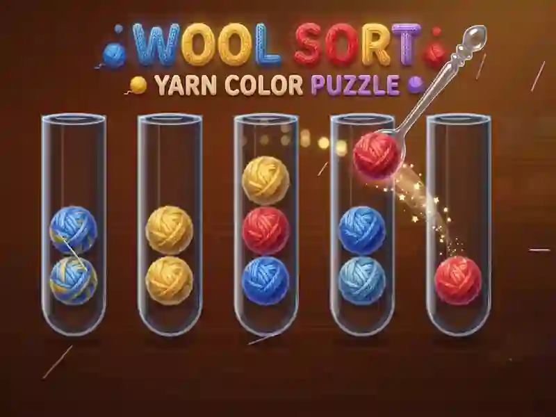 Игра Wool Sort Yarn Color Puzzle онлајн