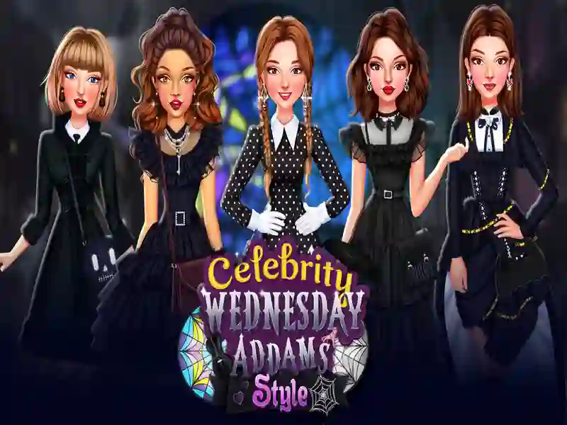 Игра Познати личности во стилот на wenses addams онлајн