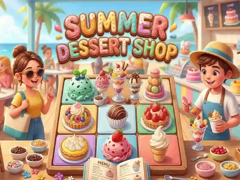 Игра Summer Dessert shop онлајн
