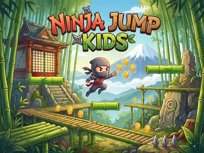 Игра Ninja Jump Kids онлајн