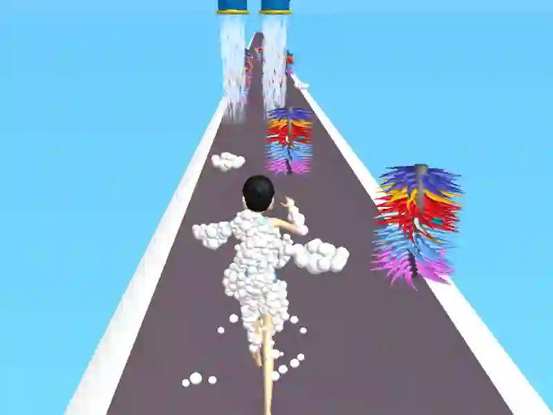 Игра Трчање во пена онлајн