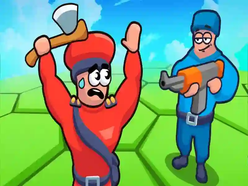 Игра Светот на хексиите на плочките: црвена против сината боја онлајн