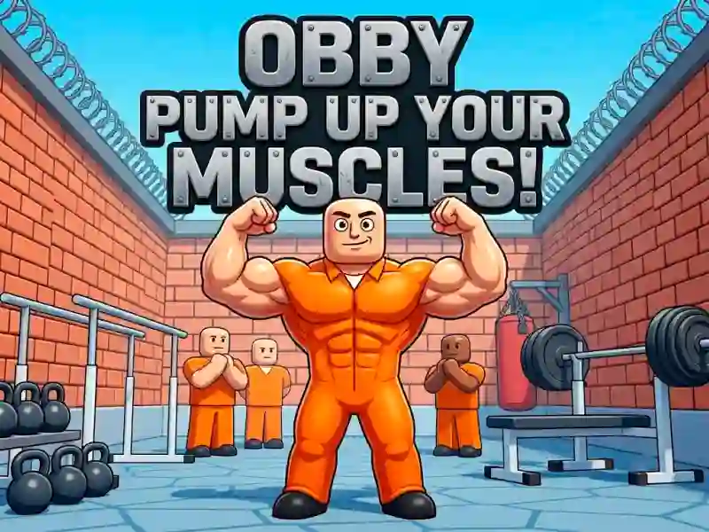 Игра Obby Pump Up Your Muscles! онлајн