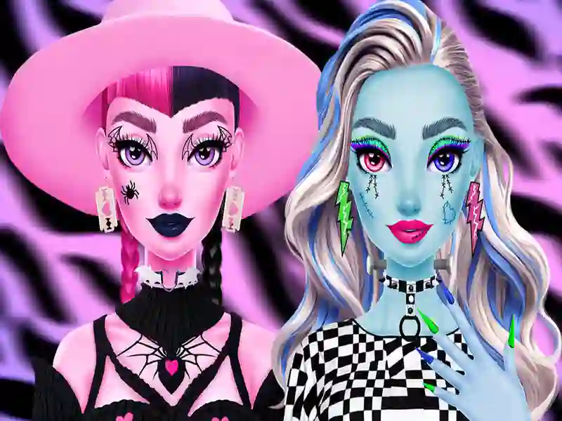 Игра Monsterella: Фантазија шминка онлајн Игра Monsterella: Фантазија шминка онлајн