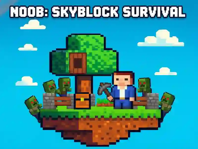 Игра Noob: Skyblock Survival онлајн