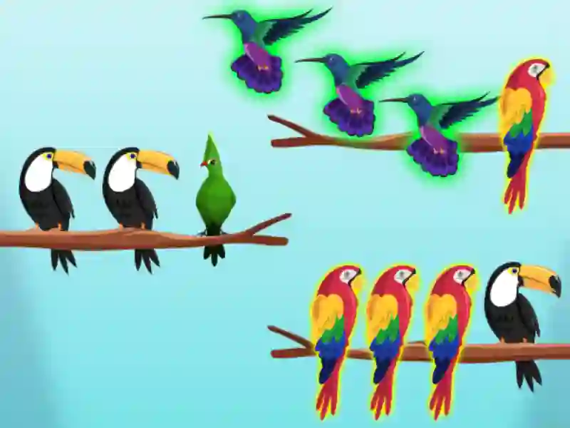 Игра Проблеми со сортирање на птици онлајн