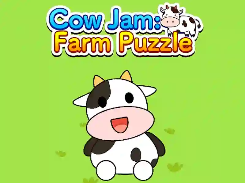 Игра Cow Jam Farm puzzle онлајн
