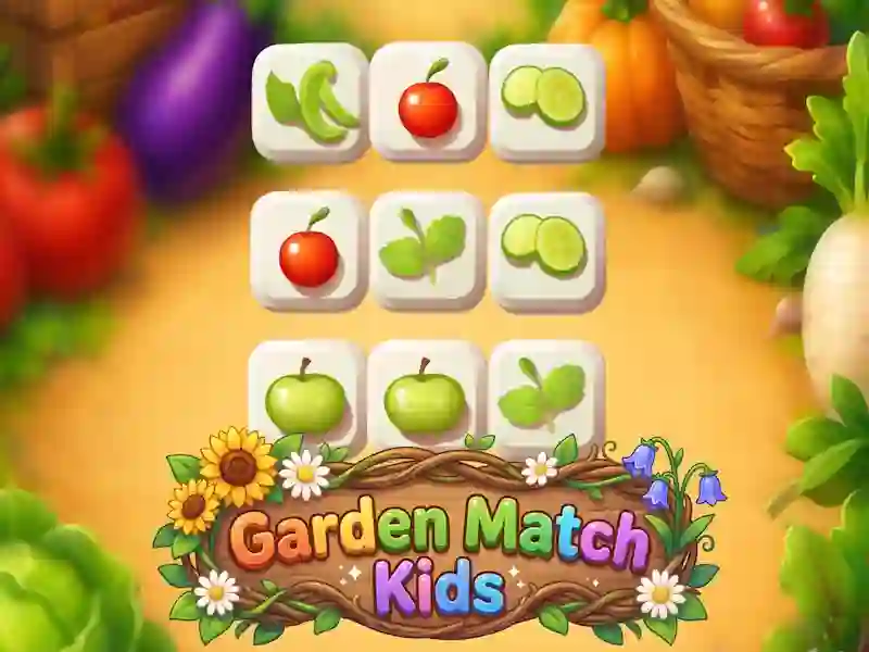Игра Garden Match Kids онлајн