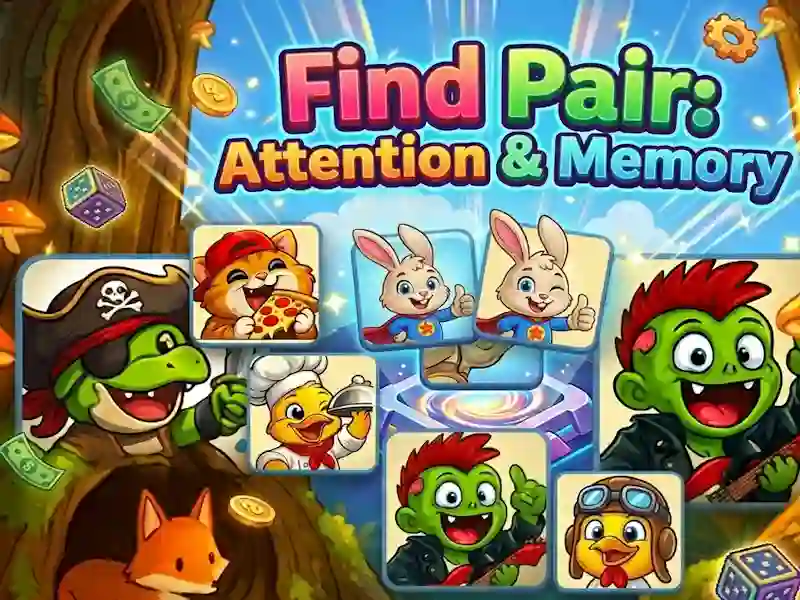 Игра Find Pair: Attention & Memory онлајн