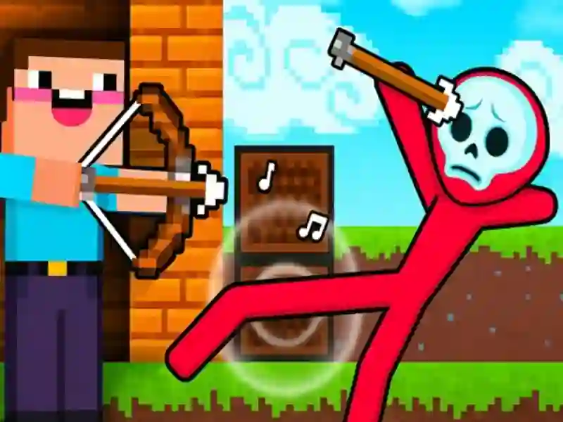 Игра Noob vs Zombies: Archer vs Stickmen онлајн