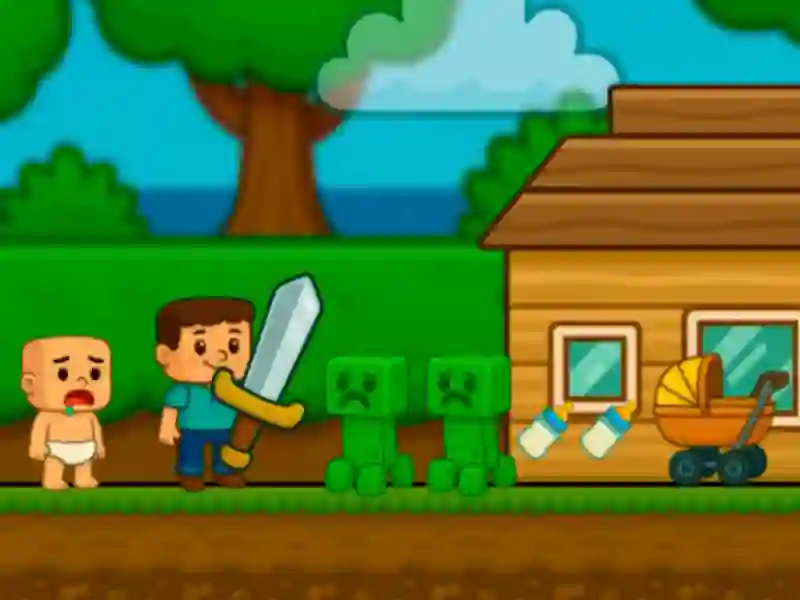 Игра Kid Nub, Помогнете! Стив онлајн