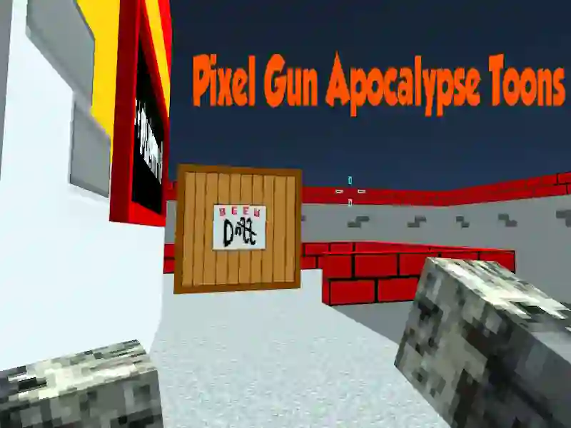 Игра Апокалипса на пиксели со оружје: цртани филмови онлајн