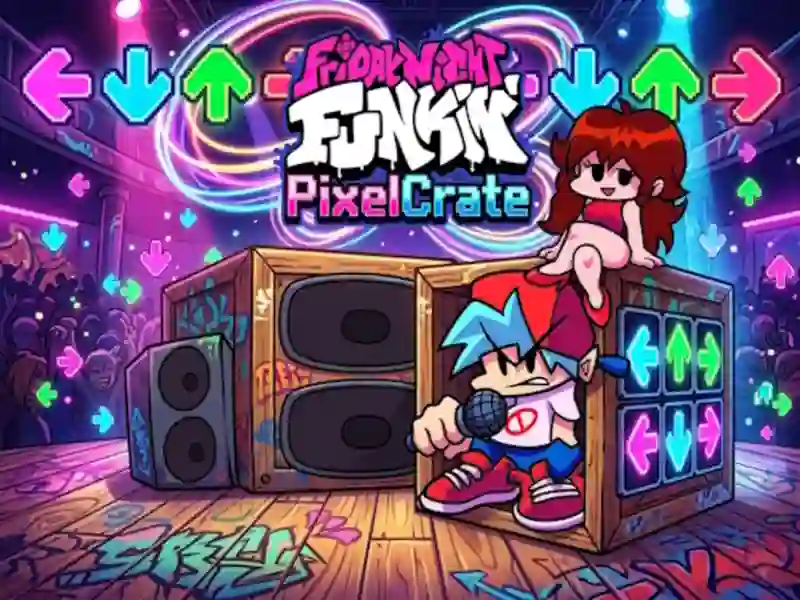 Игра Friday Night Funkin PixelCrate онлајн