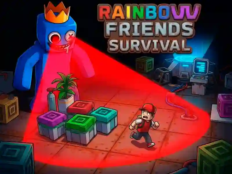 Игра Rainbow Friends Survival онлајн