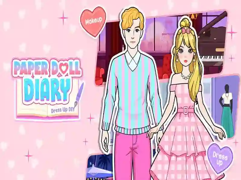 Игра Дневник за кукли за хартија: облека за DIY онлајн Игра Дневник за кукли за хартија: облека за DIY онлајн