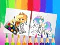 Игра Сладка книга за бојадисување на понито онлајн