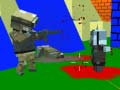Игра Стрелање зомби блок дупка војна онлајн