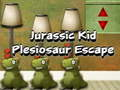 Игра Jurassic Kid: Бегање од Плезиозавар онлајн