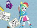 Игра Книга за бојадисување Equestria Girls онлајн