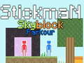 Игра Stickman Skyblock Parkour онлајн