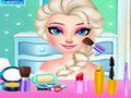 Игра Елза: Украсување на фустан и шминка онлајн