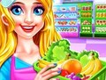 Игра Чистење на Девојката во Супермаркет онлајн
