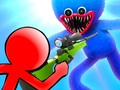 Игра Stickman против Huggy Wuggy онлајн