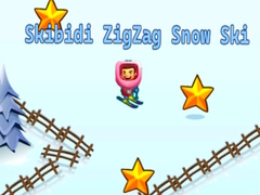 Игра Skibidi ZigZag Снежни Ски онлајн