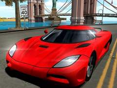 Игра Симулатор на возење автомобил во градот: Стунт игра 3D онлајн